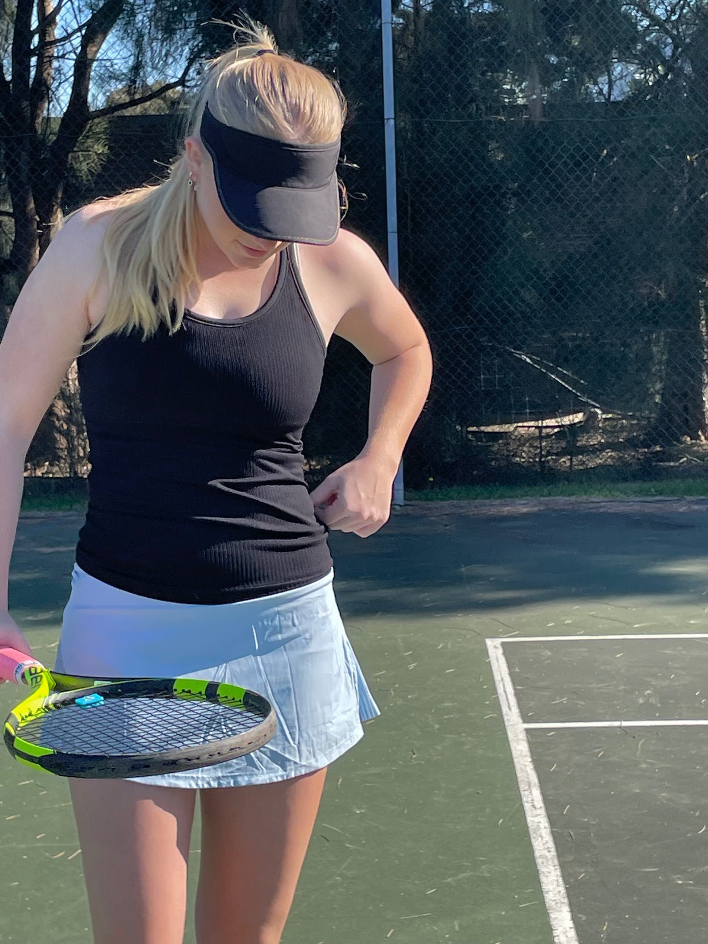 on court singlet | full length