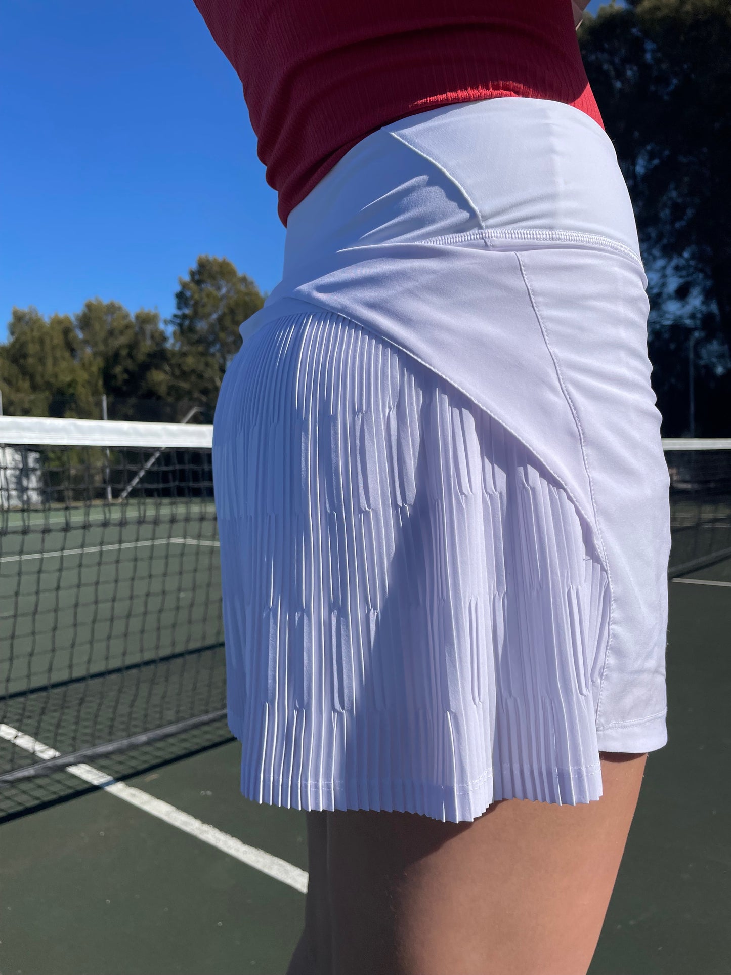 on court skirt | white