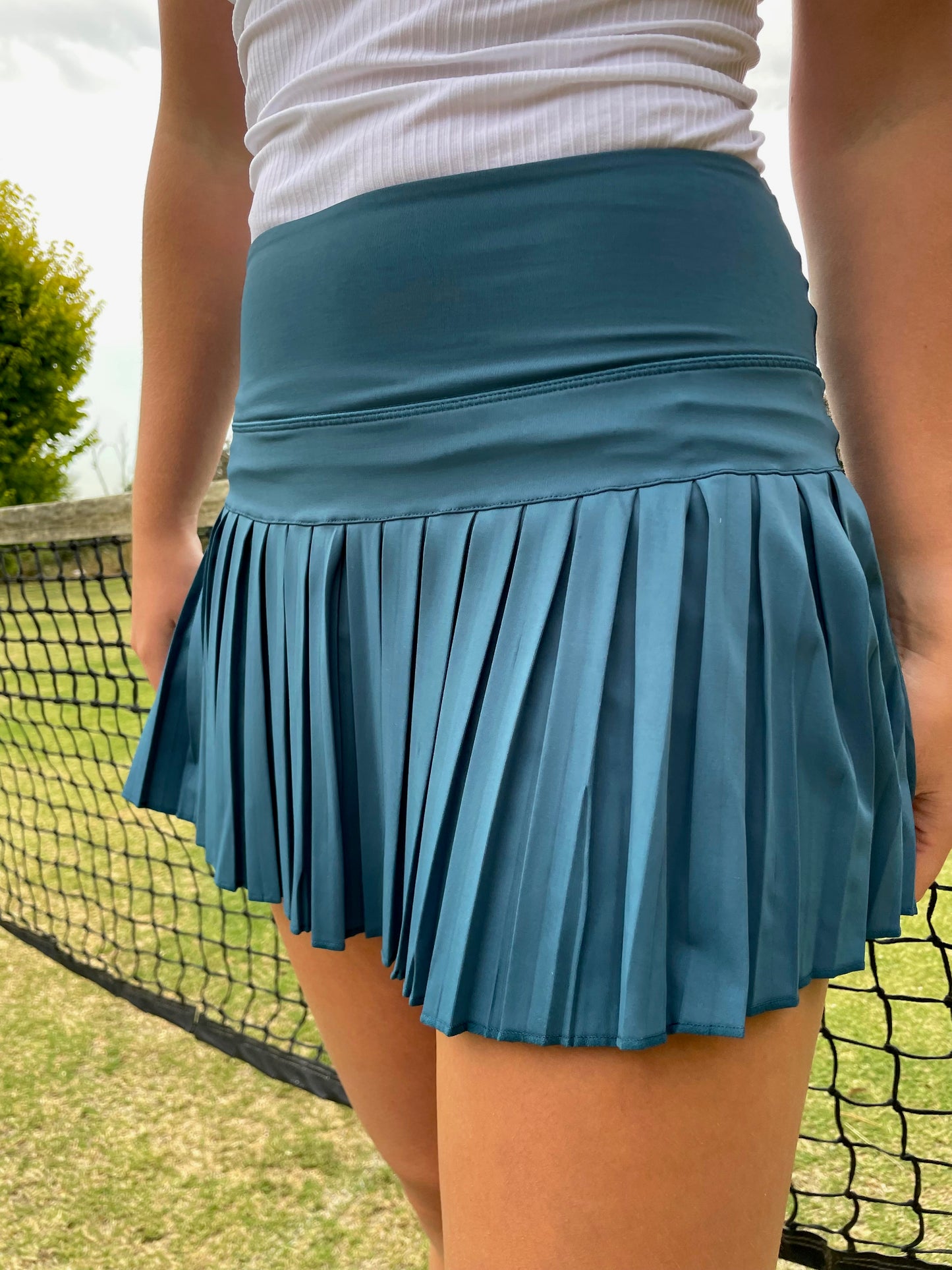 game day skirt | teal